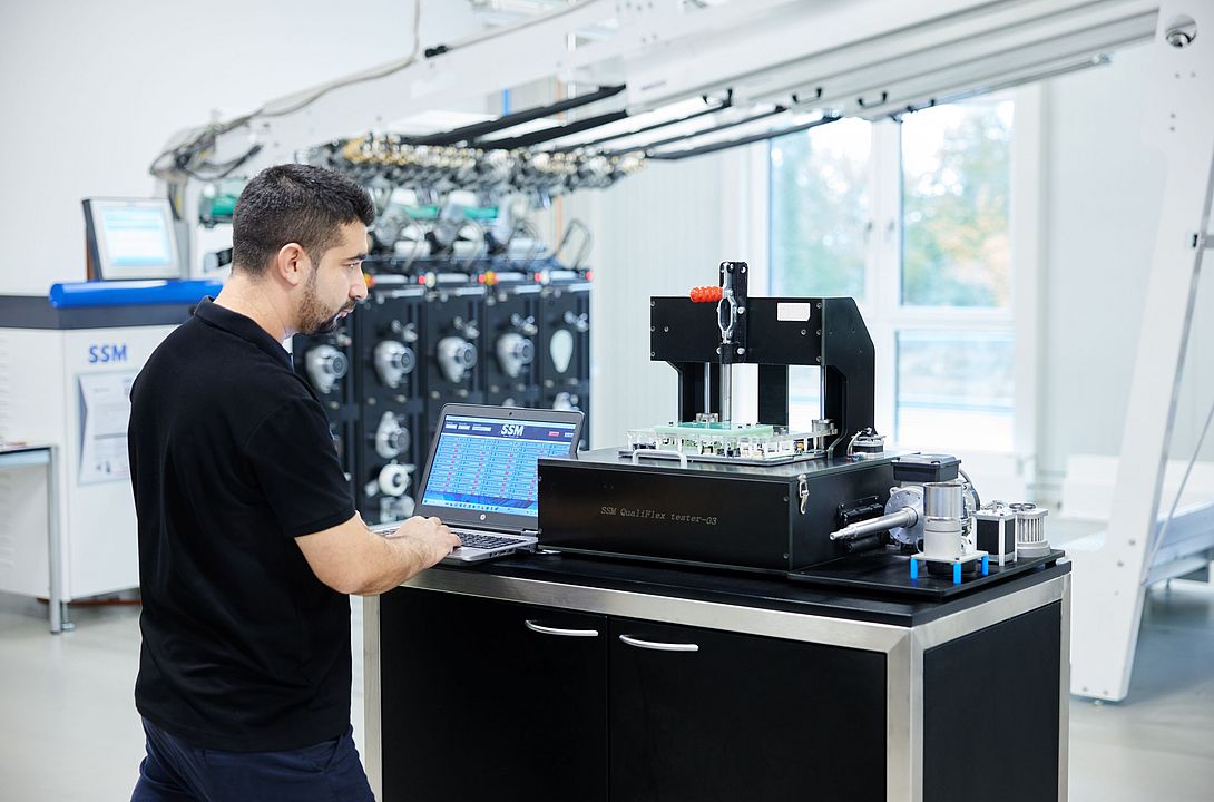 Electronic component repair for winding machines performed by an SSM specialist to maintain machine efficiency and reduce downtime.