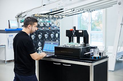 Electronic component repair for winding machines performed by an SSM specialist to maintain machine efficiency and reduce downtime.